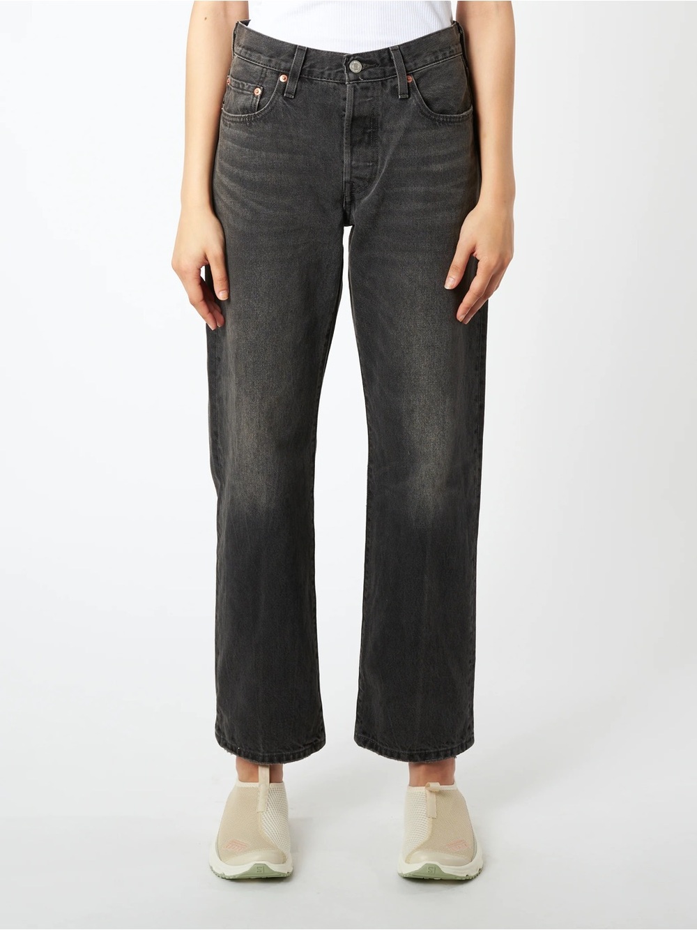 Levi's Premium 501 ‘90s Jeans Stitch School Black Size 27 100% Cotton